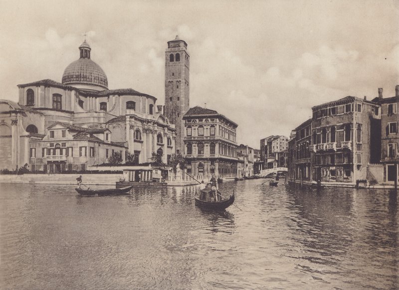 Rio Cannareggio E Palazzo Labia（黑白照片） 作者 意大利摄影师