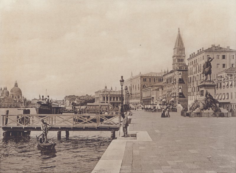 Riva Degli Schiavoni（黑白照片） 作者 意大利摄影师