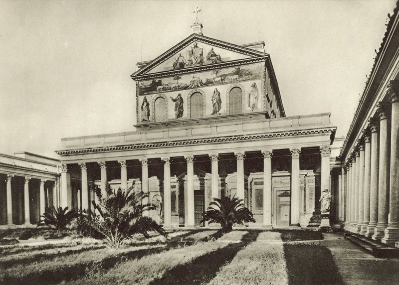 S Pauls Basilica，正面 作者 意大利摄影师