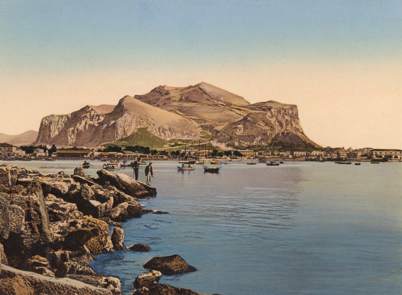 Sicilia / 西西里岛：佩莱格里诺山（彩色照片） 作者 意大利摄影师