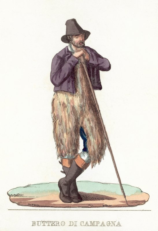 Buttero Di Campagna (coloured engraving) 作者 意大利学校