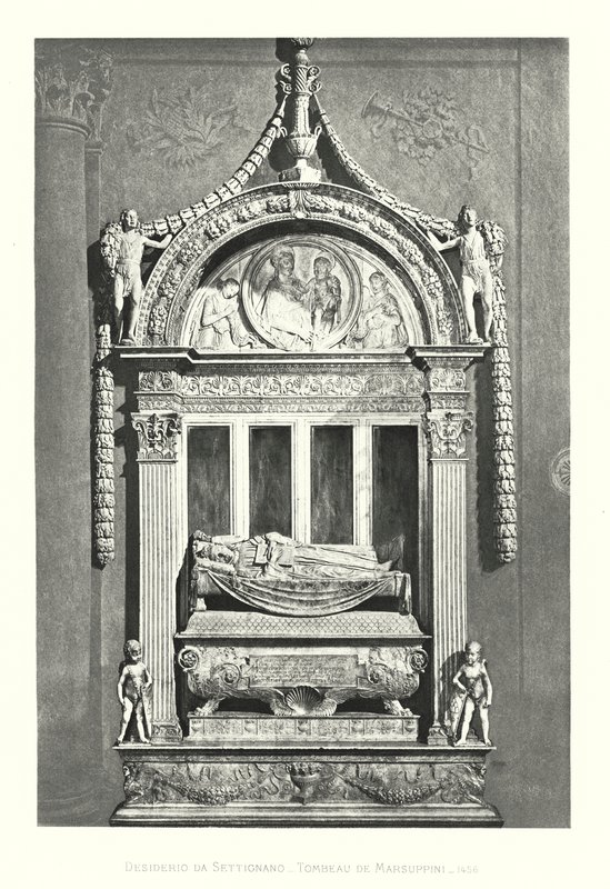 Desire from Settignano, Tombeau de Marsuppini 作者 意大利学校