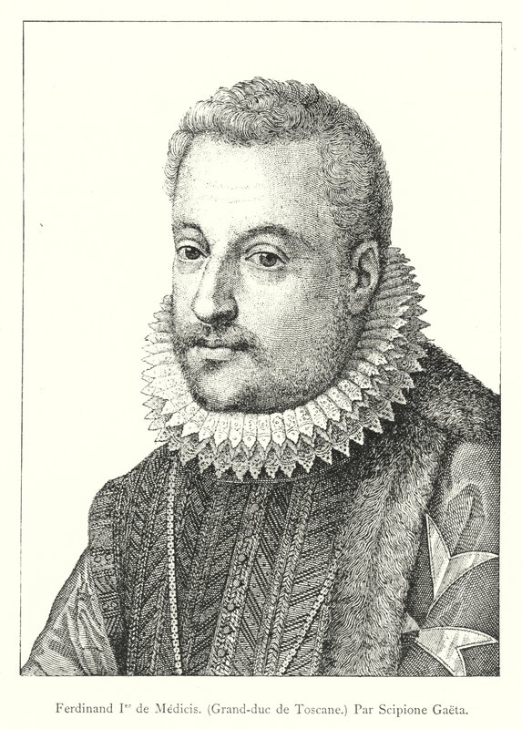 Ger Ferdinand de Medicis, Grand-Duc of Toscana, par Scipion Gaeta (雕刻) 作者 意大利学校