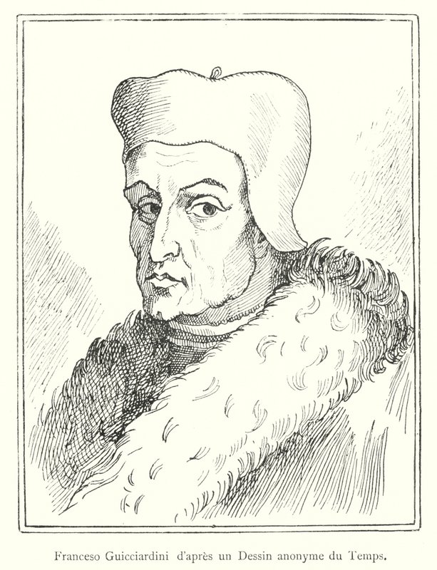 Francesco Guicciardini 来自匿名的时间图画（版画） 作者 意大利学校