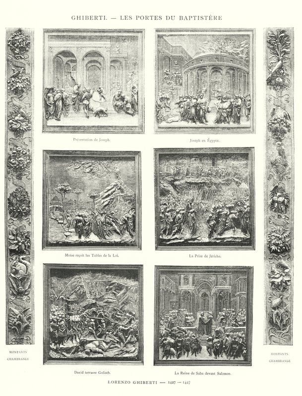 Ghiberti, Les Portes du Baptistere, Lorenzo Ghiberti 作者 意大利学校