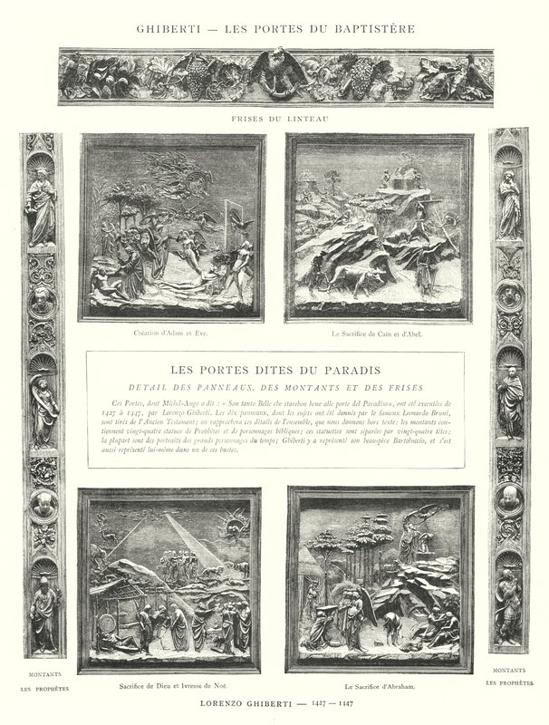 Ghiberti, Les Portes du Baptistere, Lorenzo Ghiberti 作者 意大利学校