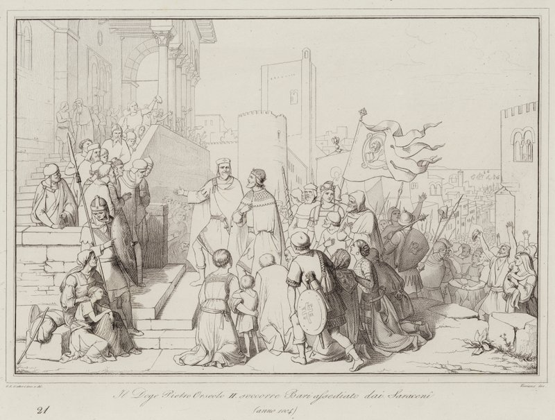 Il Doge Pietro Orseolo II soccorre Bari assediato dai Saraceni 作者 意大利学校