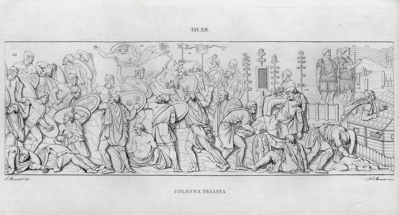 La Colonna Trajana, Trajans Column (engraving) 作者 意大利学校