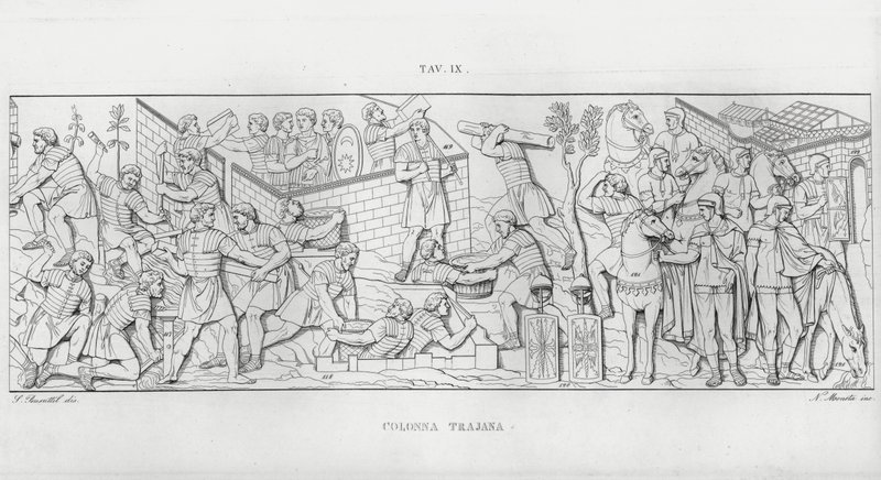 La Colonna Trajana, Trajans Column (engraving) 作者 意大利学校