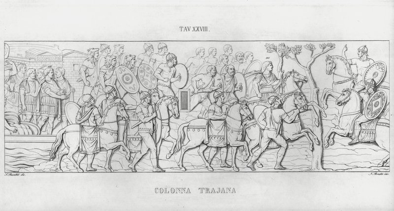 La Colonna Trajana, Trajans Column (engraving) 作者 意大利学校