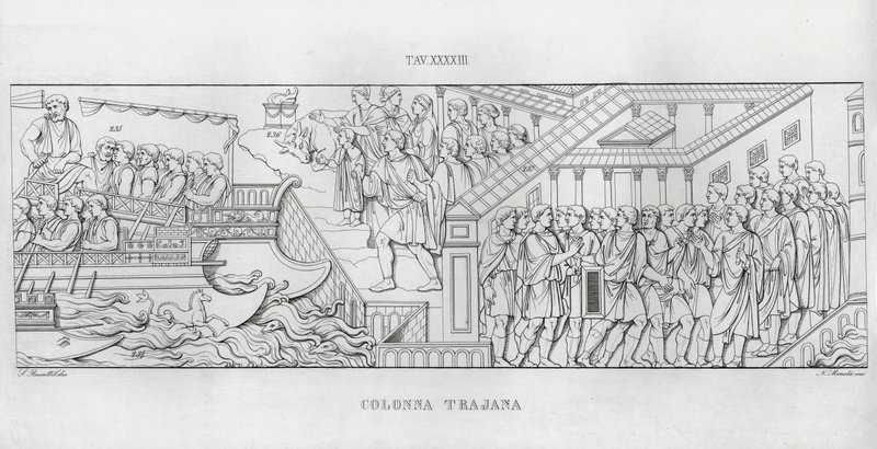 La Colonna Trajana, Trajans Column (engraving) 作者 意大利学校
