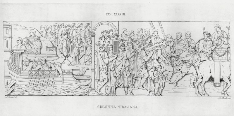 La Colonna Trajana, Trajans Column (engraving) 作者 意大利学校