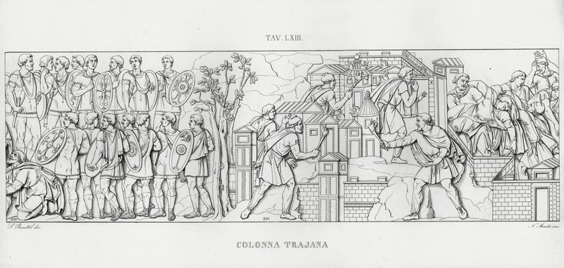 La Colonna Trajana, Trajans Column (engraving) 作者 意大利学校