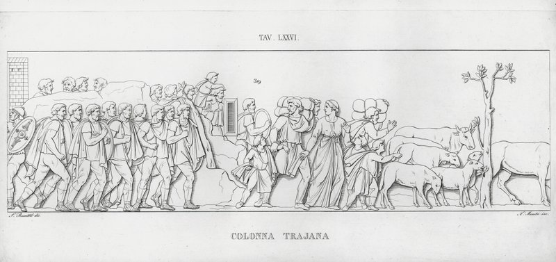 La Colonna Trajana, Trajans Column (engraving) 作者 意大利学校