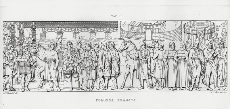 La Colonna Trajana, Trajans Column (engraving) 作者 意大利学校
