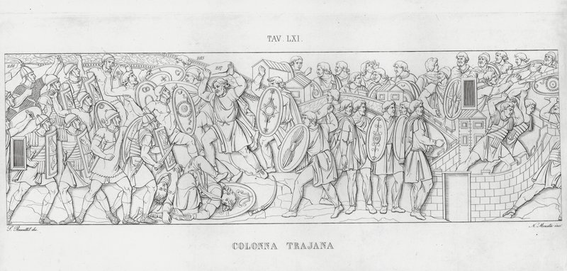 La Colonna Trajana, Kolom Trajan (ukiran) 作者 意大利学校