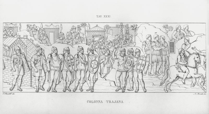 La Colonna Trajana, Trajans Column (engraving) 作者 意大利学校