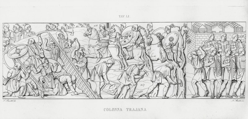 La Colonna Trajana, Trajans Column (engraving) 作者 意大利学校