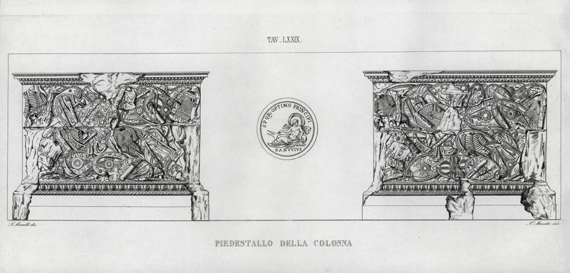 La Colonna Trajana, Trajans Column (engraving) 作者 意大利学校