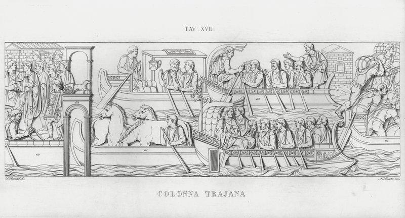 La Colonna Trajana，图拉真的柱子（雕刻） 作者 意大利学校