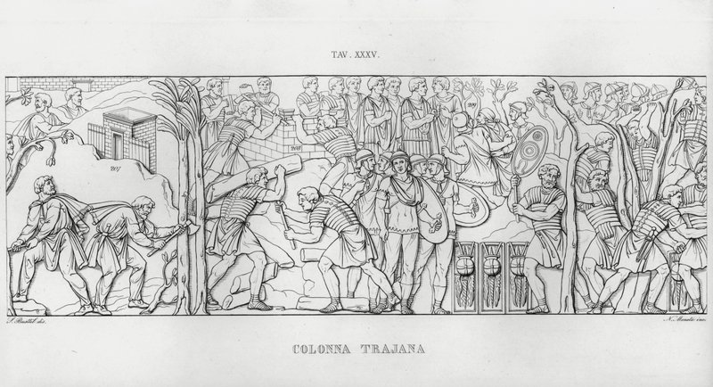 La Colonna Trajana，图拉真的柱子（雕刻） 作者 意大利学校