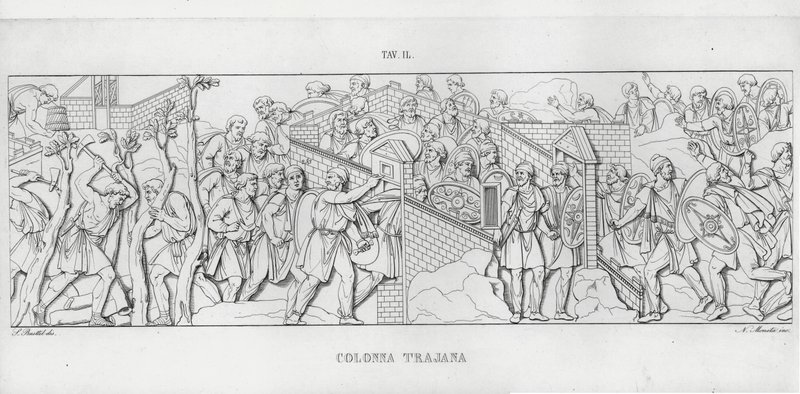 La Colonna Trajana，图拉真的柱子（雕刻） 作者 意大利学校