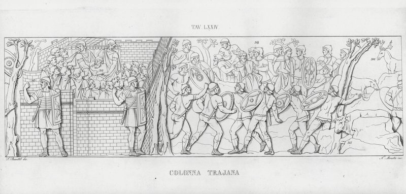 La Colonna Trajana，图拉真的柱子（雕刻） 作者 意大利学校