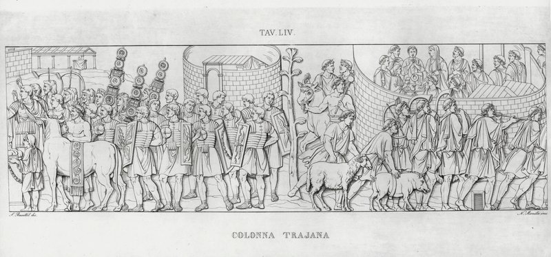 La Colonna Trajana，图拉真的柱子（雕刻） 作者 意大利学校