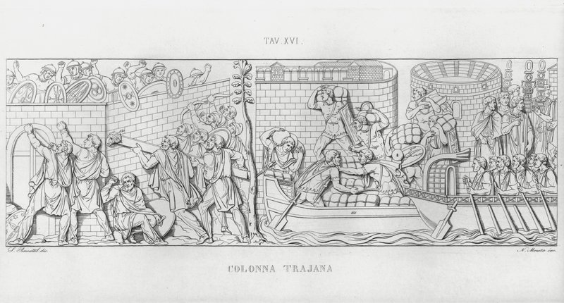 La Colonna Trajana，图拉真的柱子（雕刻） 作者 意大利学校