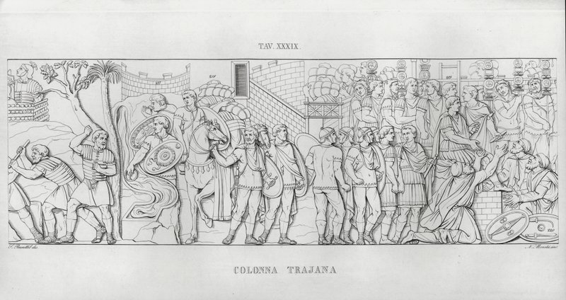 La Colonna Trajana, Trajans Column (engraving) 作者 意大利学校