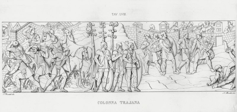 La Colonna Trajana，图拉真的柱子（雕刻） 作者 意大利学校