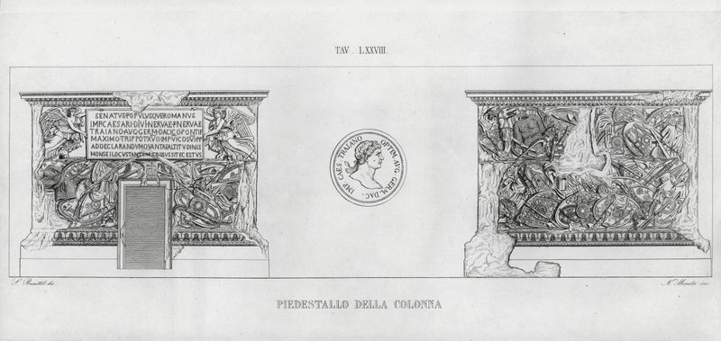 La Colonna Trajana，图拉真的柱子（雕刻） 作者 意大利学校