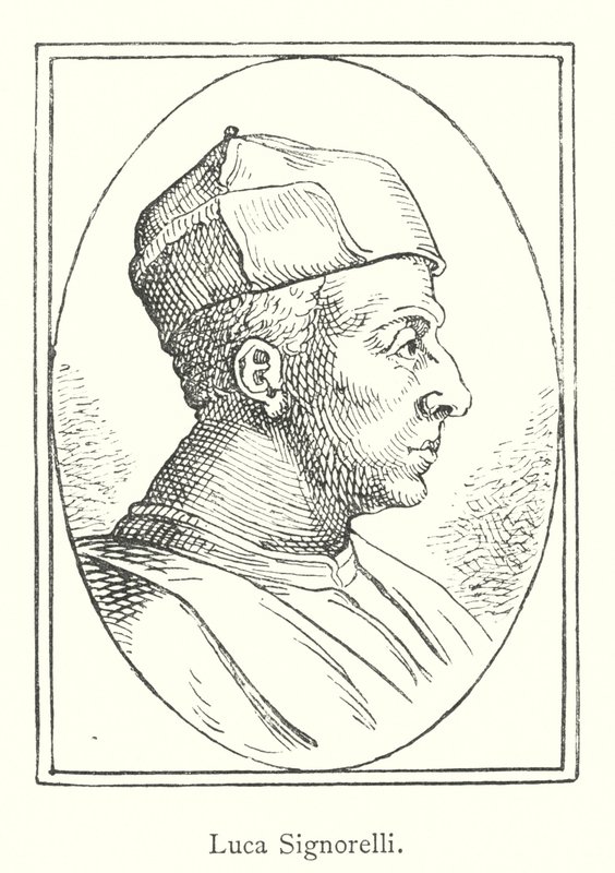 Luca Signorelli（雕刻）。 作者 意大利学校
