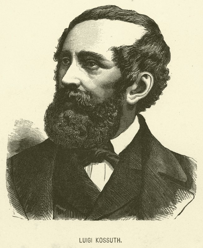 Luigi Kossuth (engraving) 作者 意大利学校
