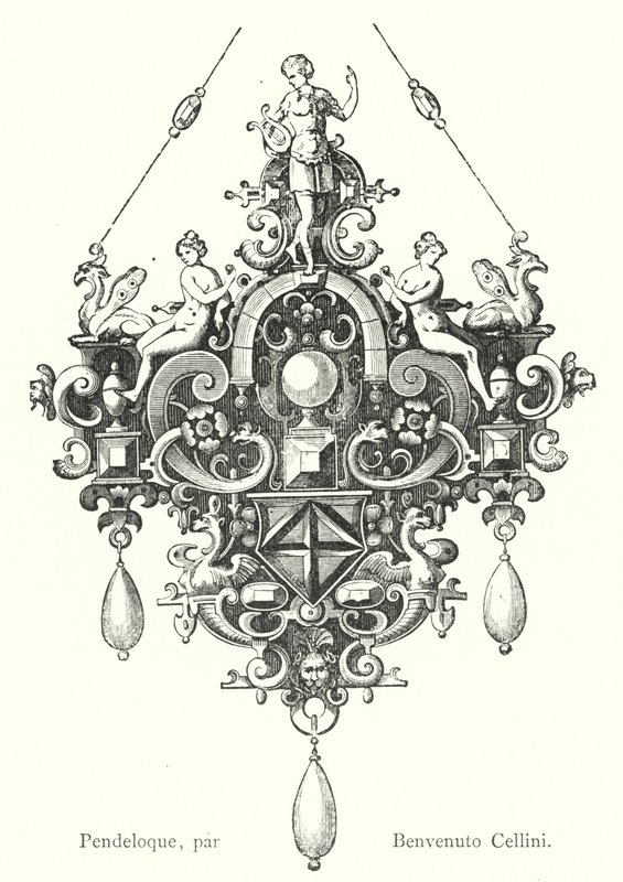 Pendeloque，作者 Benvenuto Cellini（雕刻） 作者 意大利学校
