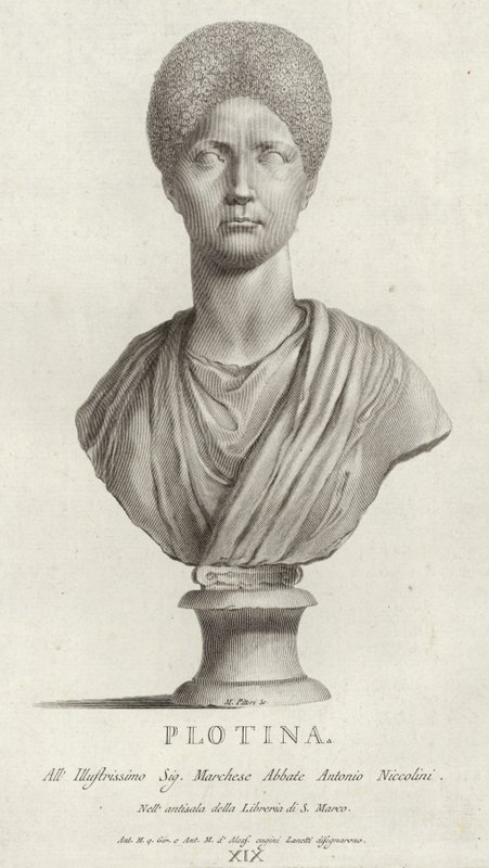 Pompeia Plotina的肖像 作者 意大利学校