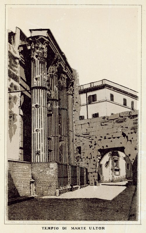 Roma: Tempio Di Marte Ultor (litho) 作者 意大利学校
