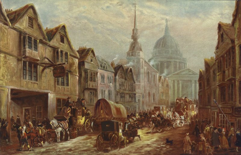 入住La Belle Sauvage Inn Yard，Ludgate Hill，伦敦 作者 杰格·麦格斯