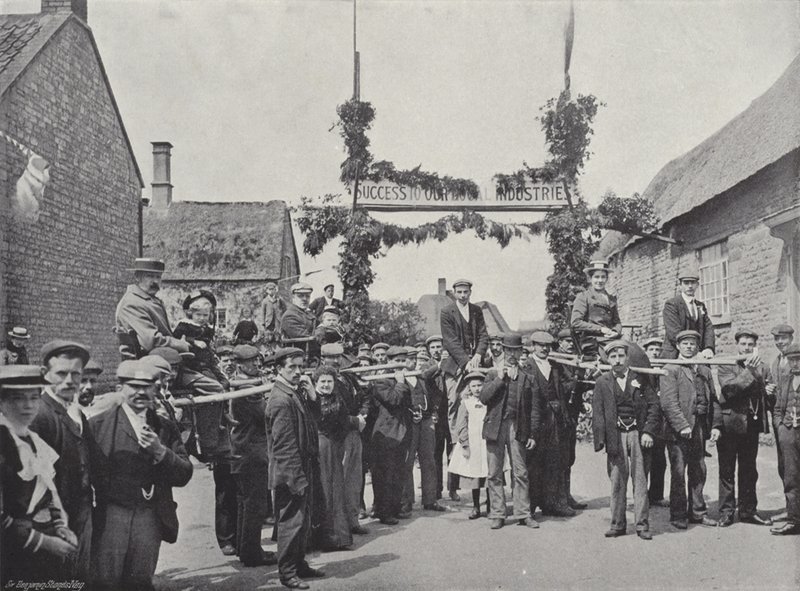 Corby Pole Fair，Chairing and Poleing Visitors 作者 J.本杰明·斯通