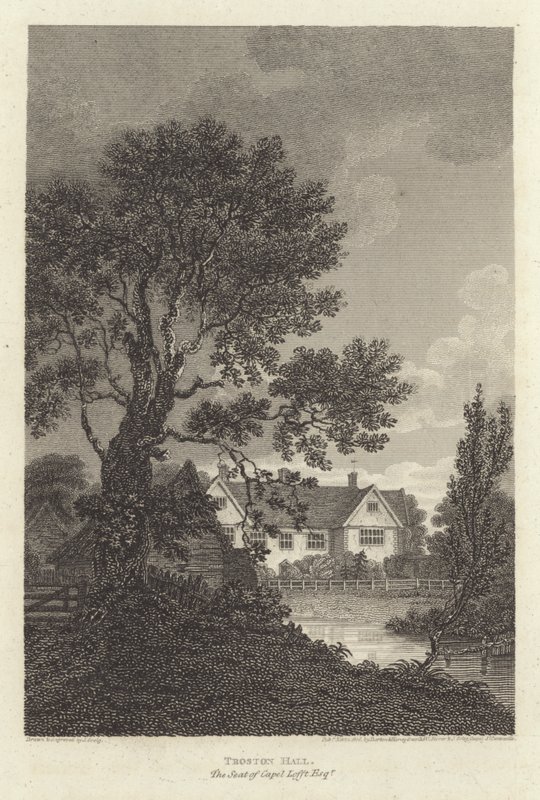 Robert Bloomfield, poet: Troston Hall, the Seat of Capel Lofft Esquire (engraving) 作者 格里格