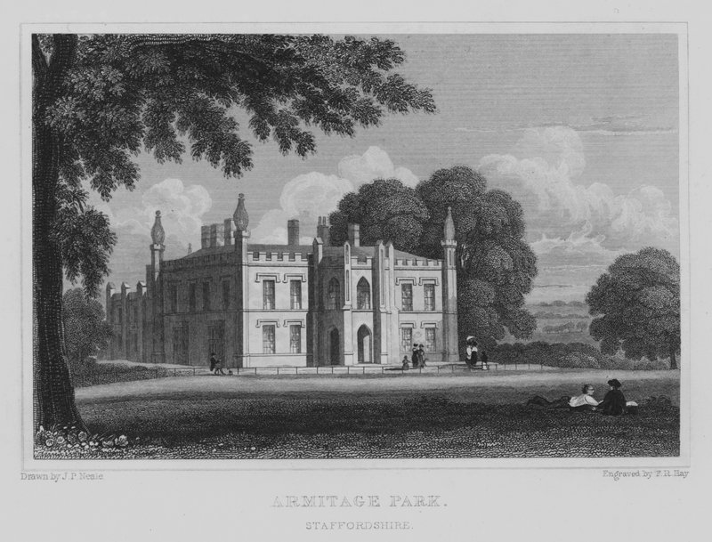 Armitage Park, Staffordshire (engraving) 作者 约翰·普雷斯顿·尼尔