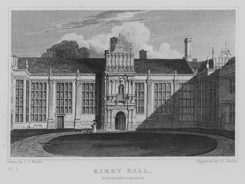Kirby Hall, Northamptonshire (engraving) 作者 约翰·普雷斯顿·尼尔