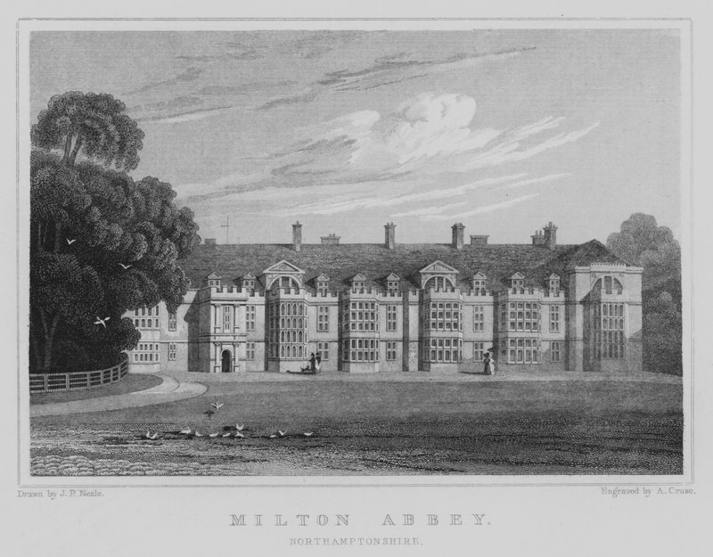 Milton Abbey, Northamptonshire (engraving) 作者 约翰·普雷斯顿·尼尔