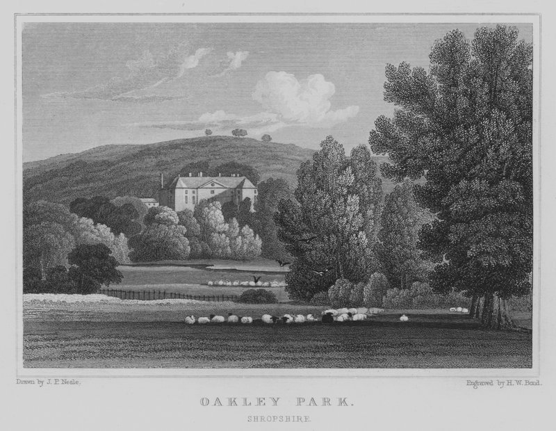 Oakley Park, Shropshire (engraving) 作者 约翰·普雷斯顿·尼尔