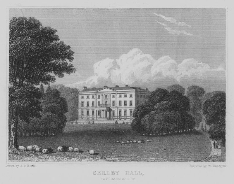 Serlby Hall, Nottinghamshire (engraving) 作者 约翰·普雷斯顿·尼尔