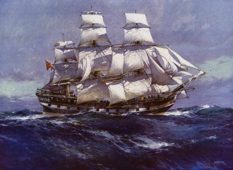 快船：Northfleet（彩色石版画） 作者 杰克（后）刺