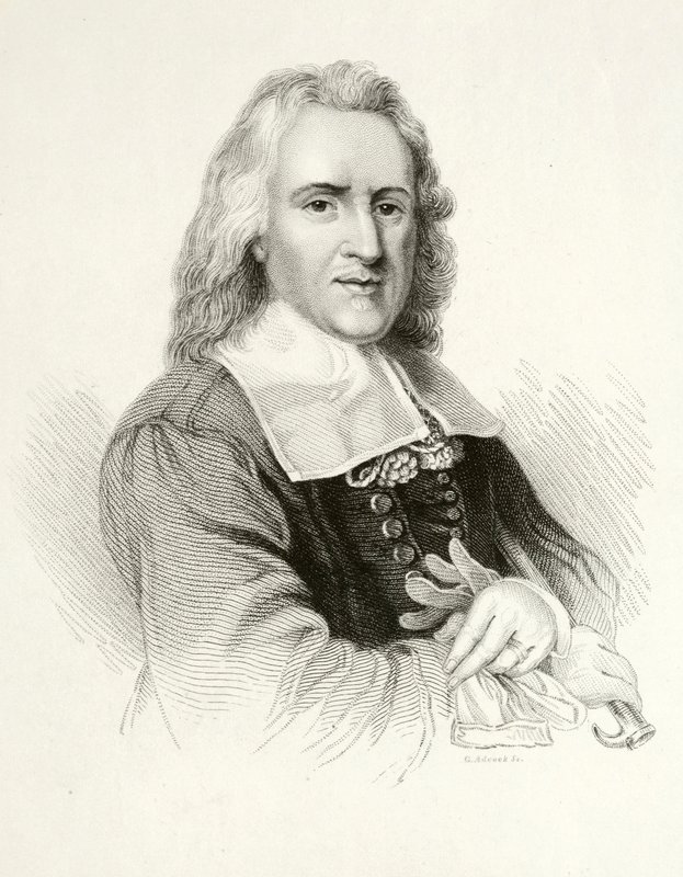 Isaak Walton, English author (engraving) 作者 雅各布（后）休斯曼斯
