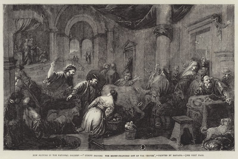 基督把货币兑换商赶出圣殿 作者 哈科波·巴萨诺（Jacopo Bassano）