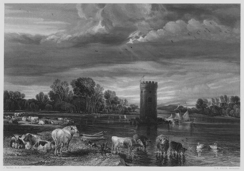 De Tabley Park，来自弗农画廊的照片 作者 沃德之后的詹姆斯