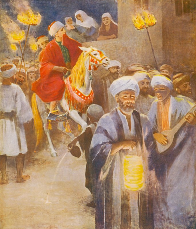 圣地："看哪，新郎来了"（彩色石版画） 作者 詹姆斯（后）克拉克